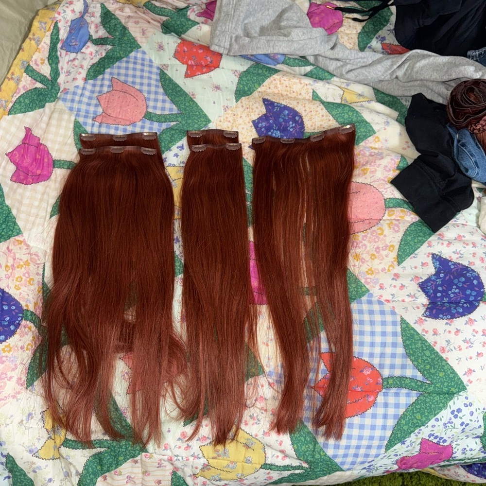 Luxurious Auburn Hair Extensions